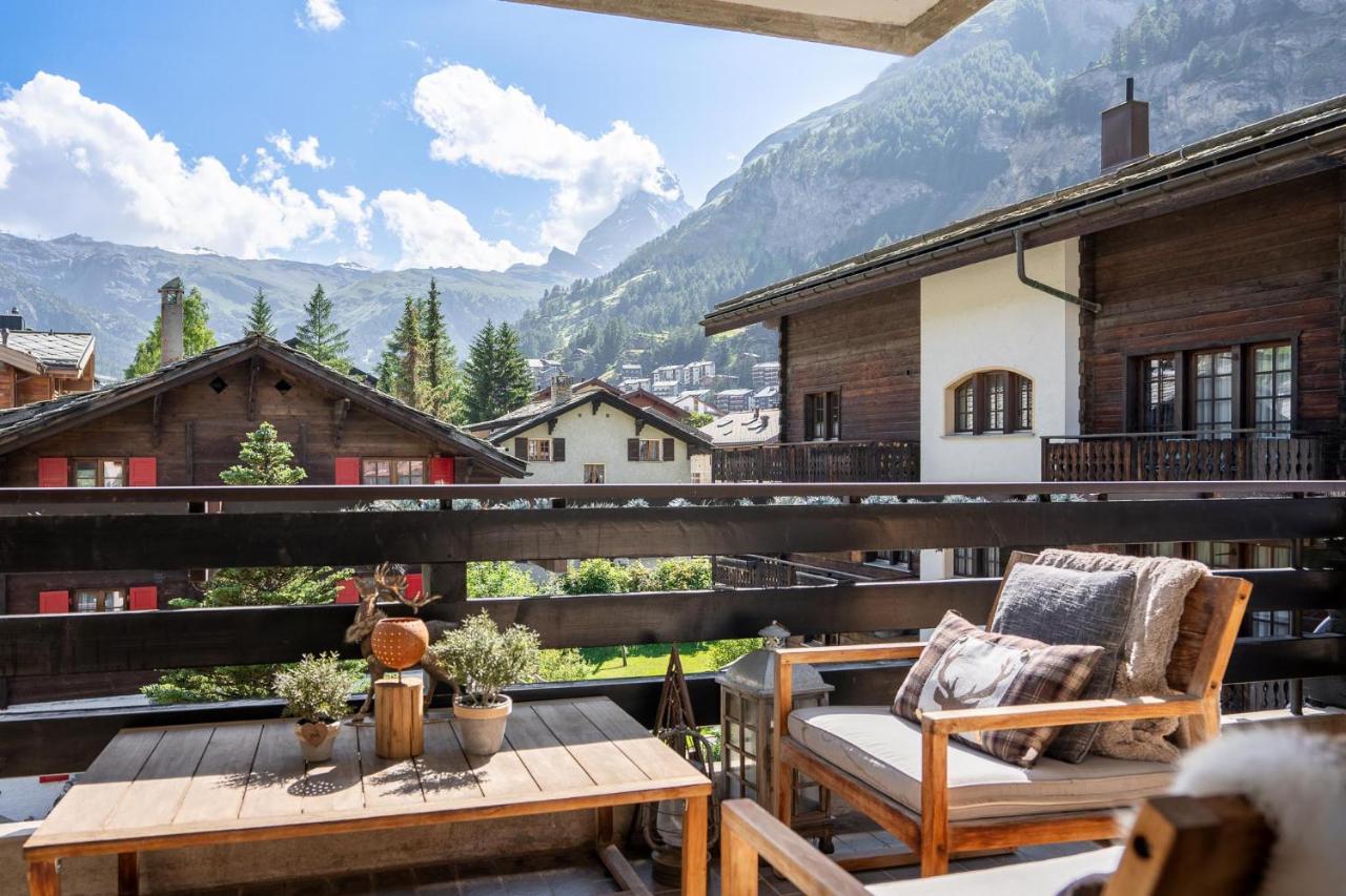 Stylish Home With Matterhorn View In The Center Zermatt Kültér fotó